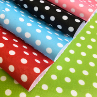 Vente en gros échantillon gratuit tissu de sac en polyester 600d imprimé numérique à pois imperméables