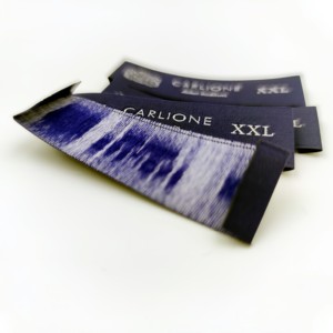 Custom logo <b>Clothes</b> Tagger White Name Size Labels Woven Neck Labels Garment Accessories <b>Tags</b> for Clothing - Product Image 5