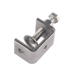 Stainless Steel Suspension <strong>Clamp</strong> <strong>C</strong> Shape Wide Jaw Metric Adjustable for Woodworking Welding Building Household Mount - Product Image 3