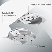 Souris de jeu filaire USB Logitech G502 X Advanced Edition, nouvelle technologie hybride optique-mécanique, moteur Micro HERO, 13 boutons