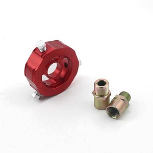 Adaptateur de jauge d'huile Auso-Racing en aluminium universel pour tableau de bord de voiture rouge bleu noir argent - Product Image 3