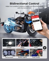 Herramienta de Diagnóstico para Motocicletas y Automóviles TOPDON TopScan Moto, Escáner Automotriz Obd2 para Motor