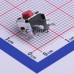 DTSA-62R-V Tactile Switch Through hole Component (THT) Switch Single Pole Single Throw Round Button Right Angle Insert 6.2mm - Product Image 1