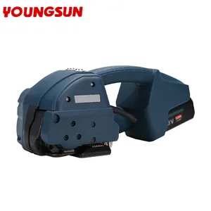 YOUNGSUN Battery Powered Strapping Tools Q2 Automatic PP Belt 1 Botton Friction And Welding Carton Box Strapping Machine