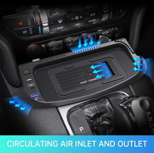 Chargeur sans fil pour voiture 15W, charge rapide QC3.0, type bras sans fil pour <span class=keywords><strong>Ford</strong></span> Mustang <span class=keywords><strong>2015</strong></span>-2022, accessoires LHD - Product Image 5