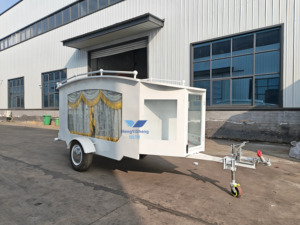 Best Seller <b>Trailer</b> Hearse Hearse Royal Style Funeral Carriage White and Gold Ornate Luxury Funeral Vehicle for Export - Product Image 1