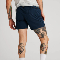 ZM-1639 Short de course et de cyclisme sans doublure pour hommes, taille élastique, respirant, léger, séchage rapide, 5 pouces, vente en gros