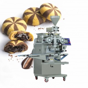 Tự động đôi màu đầy Cookie encrusting và hình thành máy ba màu Cookie/Mochi Maker sản xuất máy - Product Image 2