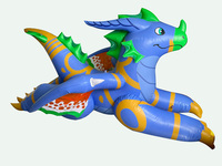 Personnalisable PVC Gonflable Squeak Allongé Dragon Usine Publicité Gonflables