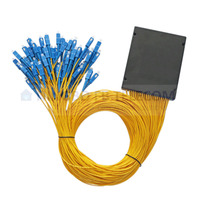 FTTH ABS kotak SC UPC optic splitter Fiber optical PLC Splitter kehilangan penyisipan rendah 1x2 1X4 1X8 1x16