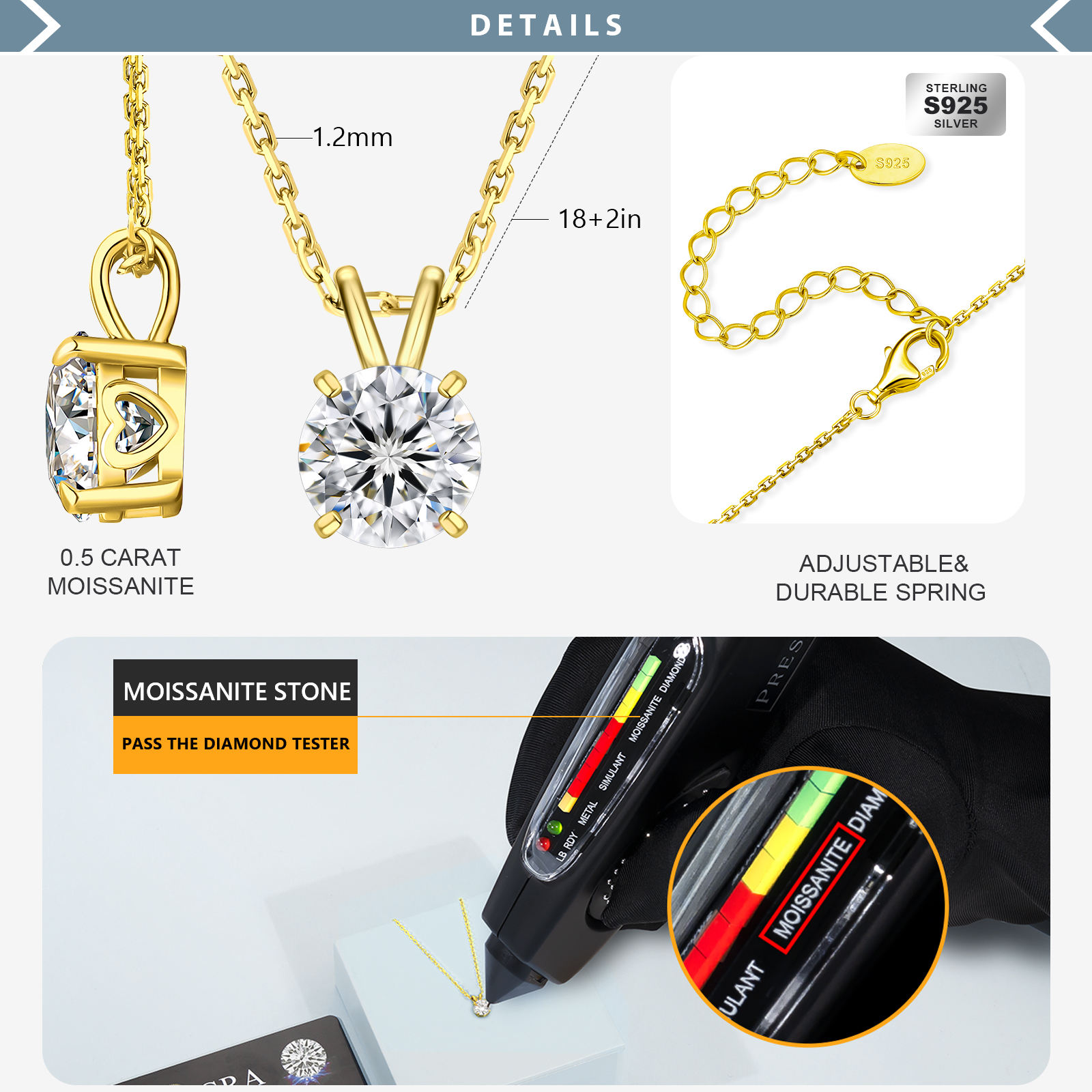 0.5 ct 4-Prong Yellow Gold