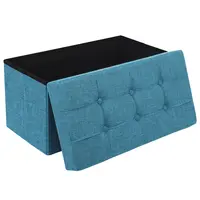 Panca pouf pieghevole multiuso blu royal su misura per mobili per la casa
