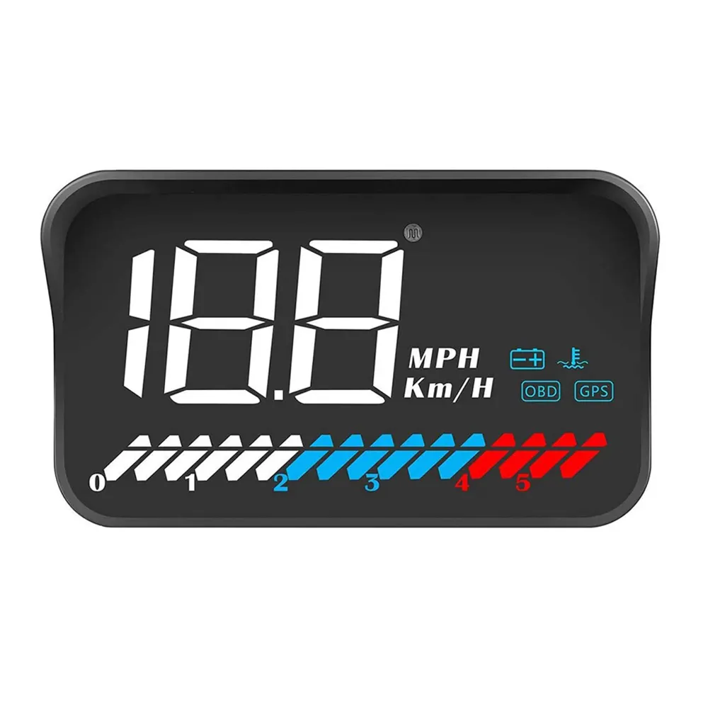 Pantalla de coche con GPS, velocímetro HUD OBD2, Doble Modo, proyector de parabrisas, HUD, para todos los coches