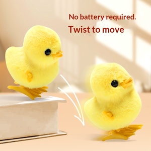 Suministros para fiestas infantiles: Modelo de pollo saltarín en espiral, pollo amarillo pequeño y patito con cadena, artículos de lanzamiento para bebés - Product Image 2