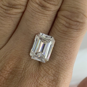 למעלה איכות יד לחתוך לבן moissanite אבני מלבן loose moissanite