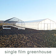 Invernadero de un solo tramo de túnel alto para agricultura invernadero de plástico PE de gran tamaño para cultivo de verduras - Product Image 2