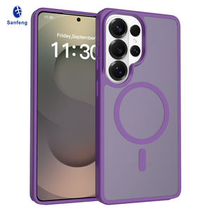 Высококачественный чехол для телефона с эффектом кожи, магнитный, для <span class=keywords><strong>Samsung</strong></span> S26 Ultra, фиолетовый, чехол-накладка для мобильного телефона <span class=keywords><strong>Samsung</strong></span> S25 24 23 22 - Product Image 1