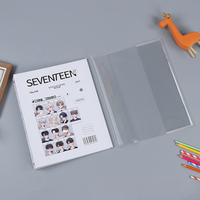 Cubierta protectora elástica para impresión de libros con logotipo personalizado, cubierta transparente para libros de cuaderno A5 A4, cubiertas de plástico transparente de PVC suave para libros