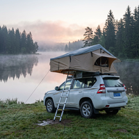 Tente de toit souple avec revêtement extérieur en PVC, portable, plusieurs tailles, espace de camping supplémentaire et accessoires variés