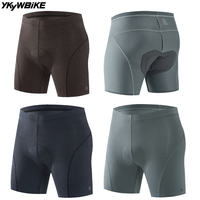 Ykywbike – Short de cyclisme pour homme, sous-vêtement de cyclisme avec coussinet éponge haute élasticité, antichoc, pour VTT et vélo de montagne