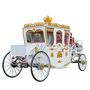 عربة ملكي ذات جودة عالية فريدة من نوعها 6 ركاب عربة مشاهدة المعالم السياحية للخيول - Product Image 1