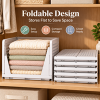 Panier de rangement pliable multi-couches en matériau PP écologique IMODE avec combinaison libre Blanc