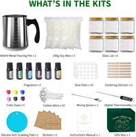 Kit de fabrication de bougies pour adultes, kit de fabrication de bougies en cire de soja pour débutants - Fournitures de fabrication de bougies DIY pour débutants, décoration intérieure