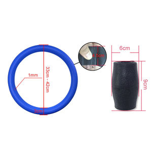 Funda de silicona para volante de coche, antideslizante, absorbente del sudor, universal, para las cuatro estaciones, delgada, suave, de 33-42 cm. - Product Image 6