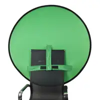 2022 prezzo di fabbrica LOGO sedia portatile reversibile Studio pieghevole schermo verde per webcam sullo sfondo