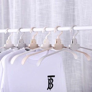 Portable One-Click Folding <strong>Hanger</strong> <strong>Multi</strong>-<strong>Function</strong> Plastic Clothes Drying Rack for Home Travel - Product Image 5