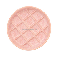 Assiette pour chien en céramique de 15 cm à motif gaufré, personnalisable, anti-anxiété, compatible micro-ondes et lave-vaisselle, tapis à lécher pour chat, mangeoire lente