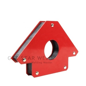 Soporte de Soldadura Magnético GET STAR WELD de 75 LBS con Imán de Ferrita y Doble Palanca con Recubrimiento en Polvo para Uso Industrial - Product Image 1