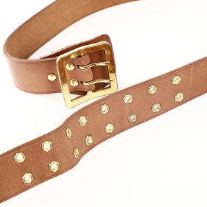 Cinture in pelle di mucca reale <span class=keywords><strong>marrone</strong></span> di alta qualità per controllo di sicurezza - Product Image 5