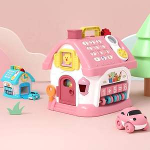 Jouet musical éducatif multifonctionnel en plastique souple pour tout-petits, maison de jeu pour enfants, jouets de dessin animé en gros - Product Image 6
