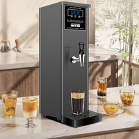 Hervidor de Agua Eléctrico Comercial de Acero Inoxidable, Portátil, Automático, de Doble Voltaje, Calentamiento Inmediato, Inteligente, 35L/H