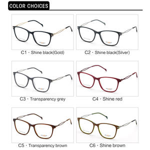 Gafas de Acetato Cuadradas Grises Jack 51-17-135, Monturas Ópticas Unisex de Estilo Coreano - Product Image 4