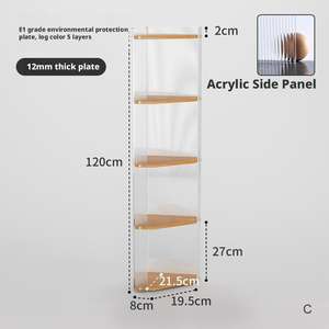 Le nouveau support de rangement triangulaire minimaliste pour salon convient pour placer des livres, de petites décorations, etc. - Product Image 5