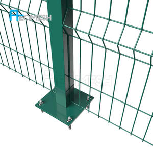 Sterke, roestvrije, milieuvriendelijke, waterdichte 5mm buitenhekwerk, 3D gebogen draadgaaspanelen, <span class=keywords><strong>vinyl</strong></span> gecoat metaal, beveiligingshekwerk voor thuis - Product Image 5