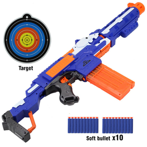 Pistola eléctrica suave, simulación grande, puede disparar ventosas contra el fuego continuo, juguetes de <span class=keywords><strong>rifle</strong></span> para niños de largo alcance - Product Image 2
