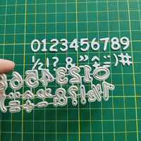 Matrices de découpe en métal personnalisées pour la création de cartes, scrapbooking, chiffres, découpe pour scrapbooking, outil de gaufrage, matrices gravées