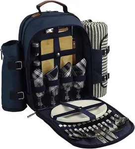 Sac à dos pliant Portable pour pique-nique, 4 sacs, sac de pique-nique, isotherme, de haute qualité, Ultra-Durable, pour vin, magnifique
