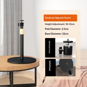 Soporte de Suelo Telescópico con Rotación de 360° y Gimbal de Aluminio Siying PB21 para Transmisión en Vivo y Salas de Reuniones - Product Image 6