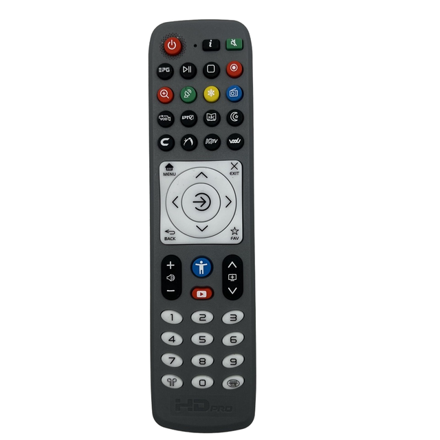 Dt1027 Black Universal Remote Control For Set Top Box Custom Tv Remote