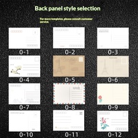 Cartes postales personnalisées - Cartes de vœux - Papier nacré à motif étoilé - Carton blanc pour écriture manuscrite - Enveloppes épaissies - Mini découpées