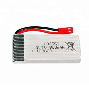 Mini <span class=keywords><strong>Lipo</strong></span> pil <span class=keywords><strong>802555</strong></span> <span class=keywords><strong>3</strong></span>.<span class=keywords><strong>7V</strong></span> 800mAh 25C Rc helikopter için şarj edilebilir Li-ion polimer pil - Product Image 4