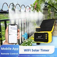 Dispositivo de riego de flores automático con energía Solar con Control remoto WiFi, rociador atomizador de plástico ajustable Universal para jardín