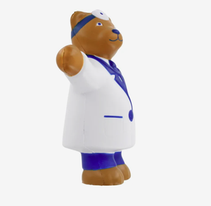 Peluches Antiestrés Personalizados de Doctor Oso, Juguetes Médicos para Apretar con Logo Impreso, Regalo a Granel - Product Image 4