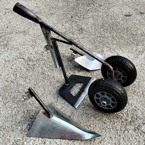 Herramientas para Desherbar el Césped de Jardín, Acero al Carbono Forjado, Metal, Agricultura, Azadones para Excavar Tierra, <span class=keywords><strong>2</strong></span> Ruedas, 3 en 1, Arados Manuales para Agricultura - Product Image 2