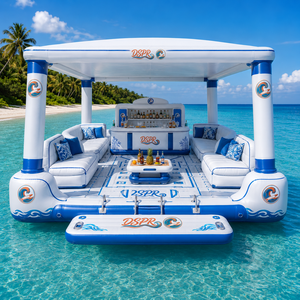 <span class=keywords><strong>Plateforme</strong></span> flottante <span class=keywords><strong>gonflable</strong></span> <span class=keywords><strong>aquatique</strong></span> pour fête <span class=keywords><strong>aquatique</strong></span>, idéale pour les grands groupes au bord de la mer - Product Image 1