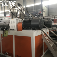 Ligne de production de tapis d'exercice en PVC en forme de S, haute productivité, commande PLC à vis simple pour moteur, pompe et engrenage automatiques
